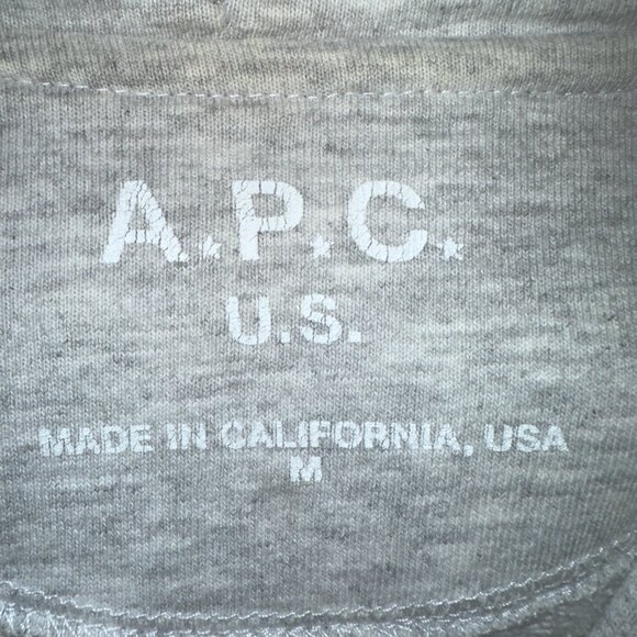 A.P.C. San Francisco sweatshirt - designer hoodie. Men's Medium - Grey - Picture 3 of 5